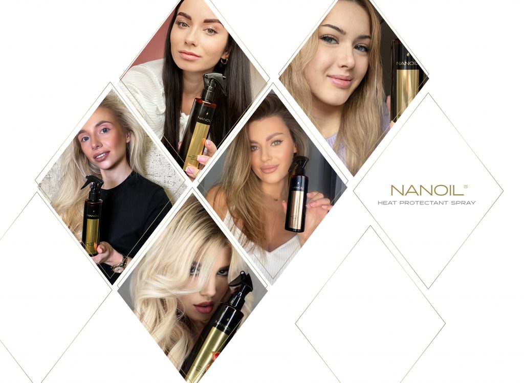 varmebeskyttende spray for hår Nanoil