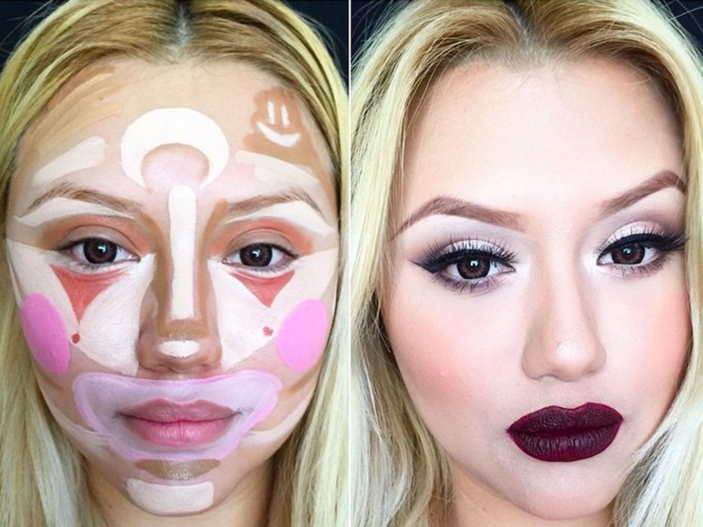 New kosmetisk trend – klovn kontureringsteknikk.